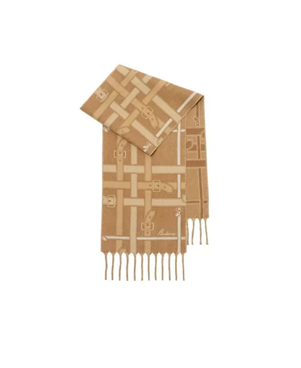 Кашемировый шарф в клетку с поясом Burberry, бежевый
Кашемировый шарф в клетку с поясом Burberry, бежевый