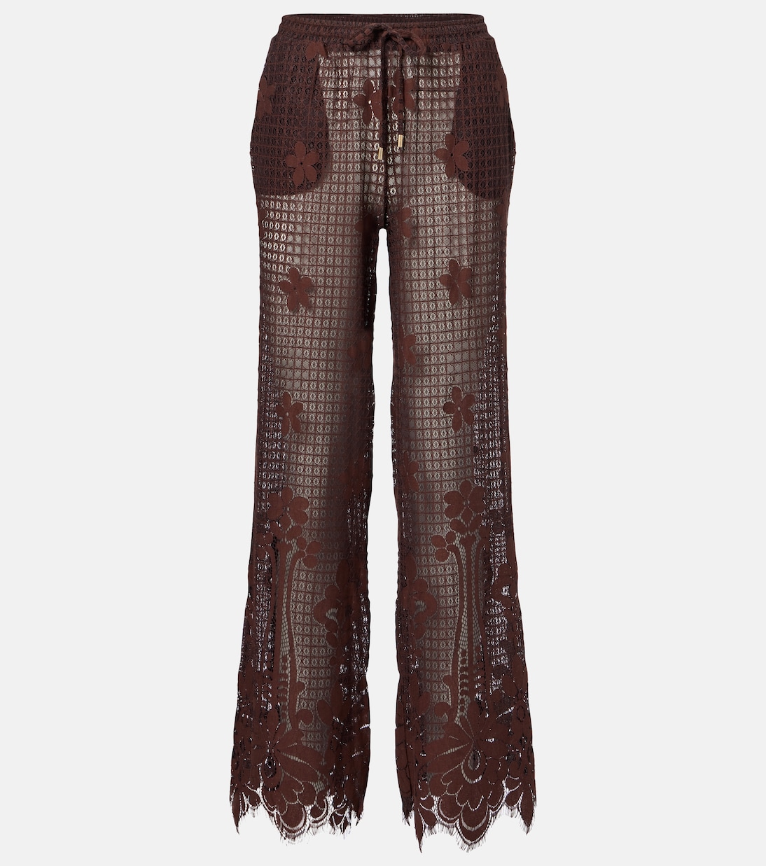 Широкие брюки с кружевом из хлопковой смеси Etta Melissa Odabash, коричневый
Широкие брюки с кружевом из хлопковой смеси Etta Melissa Odabash, коричневый