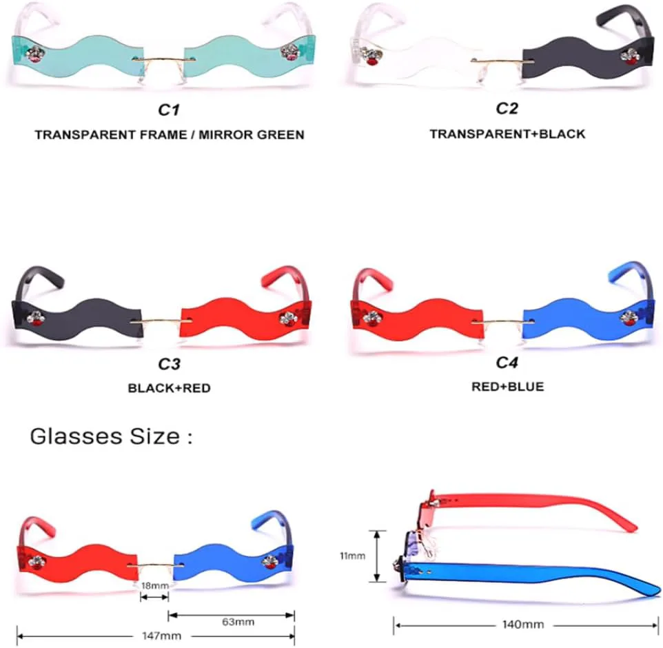 Солнцезащитные очки в стиле стимпанк 2027 года, без оправы, для женщин и мужчин, прямоугольные, волнообразные, разноцветные, с защитой от УФ-излучения UV400 MTZJH, 5
Солнцезащитные очки в стиле стимпанк 2027 года, без оправы, для женщин и мужчин, прямоугольные, волнообразные, разноцветные, с защитой от УФ-излучения UV400 MTZJH, 5