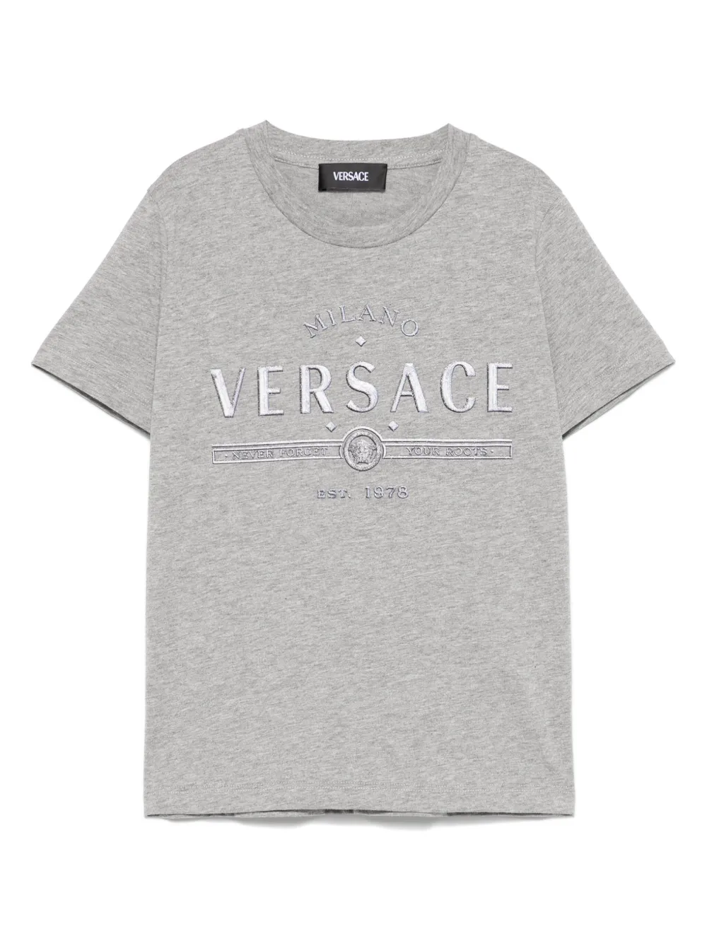 Футболка с логотипом Versace Versace Kids, серый
Футболка с логотипом Versace Versace Kids, серый