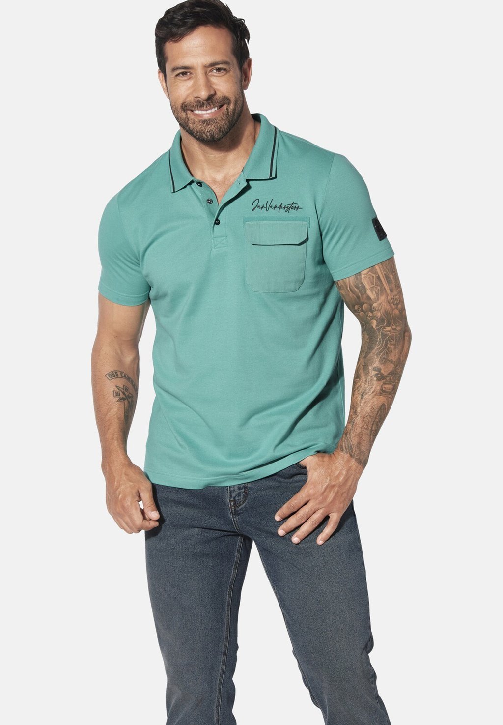 Рубашка поло Jan Vanderstorm, бирюзовый
Рубашка поло Jan Vanderstorm, бирюзовый