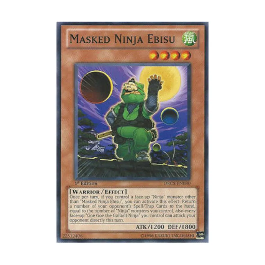 CCG Ниндзя в маске Эбису (Обычный), Yu-Gi-Oh - Order of Chaos - Singles
CCG Ниндзя в маске Эбису (Обычный), Yu-Gi-Oh - Order of Chaos - Singles