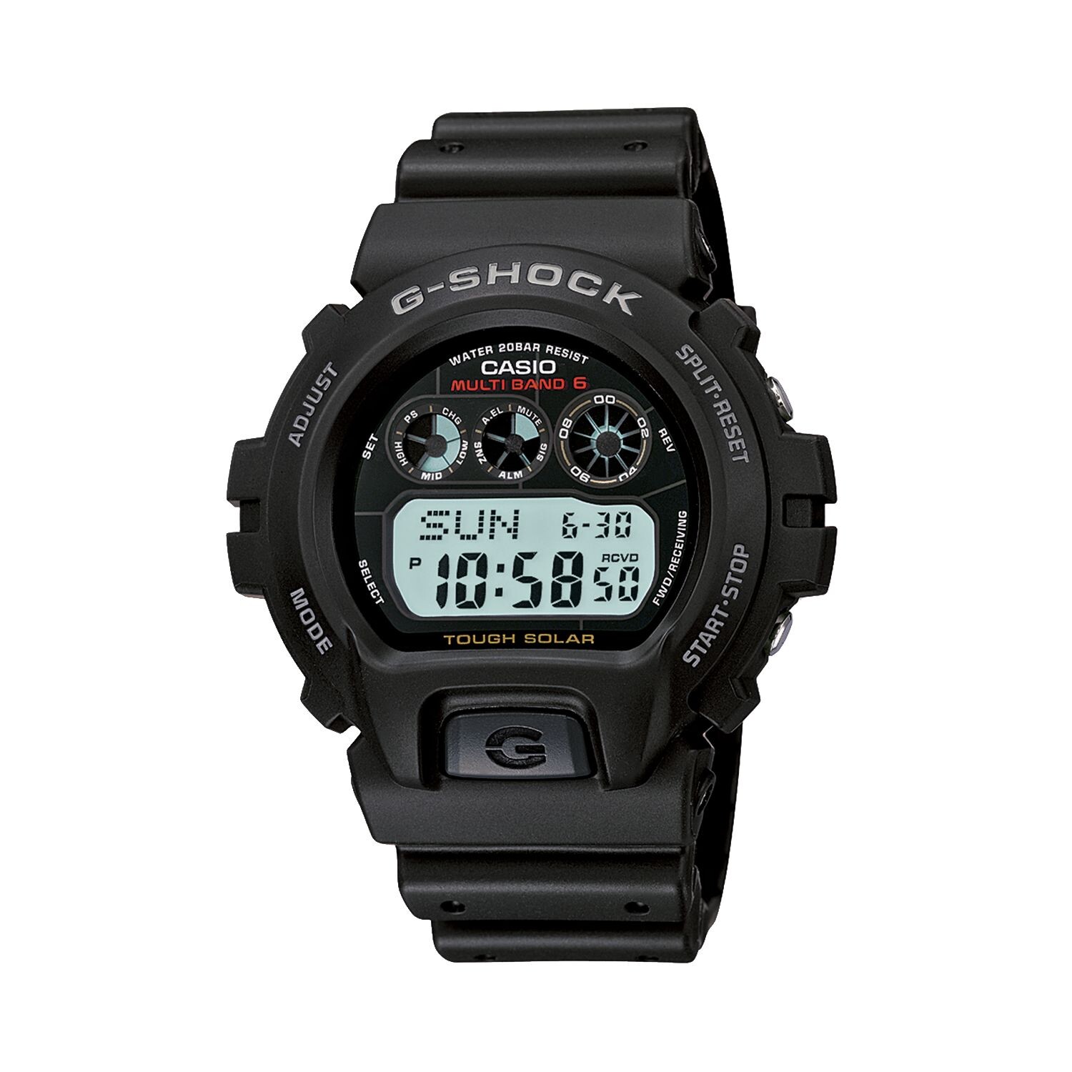 Мужские часы G-Shock Tough Solar Atomic с цифровым хронографом — GW6900-1 Casio
Мужские часы G-Shock Tough Solar Atomic с цифровым хронографом — GW6900-1 Casio
