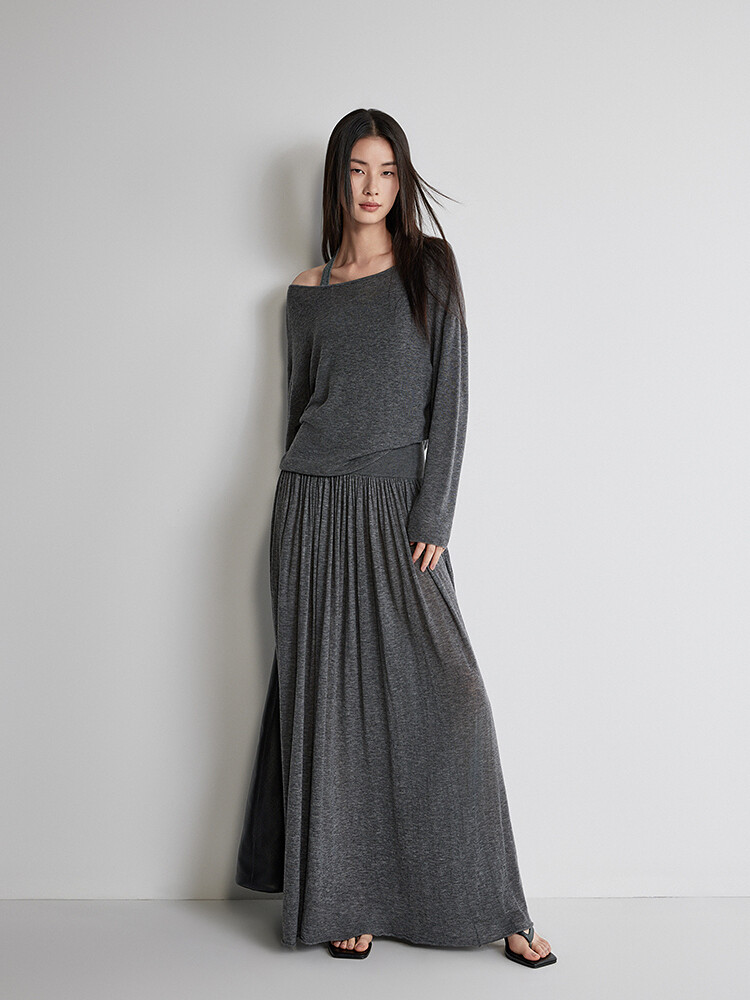 Юбка-зонтик Ochirly длинная, серый
Юбка-зонтик Ochirly длинная, серый