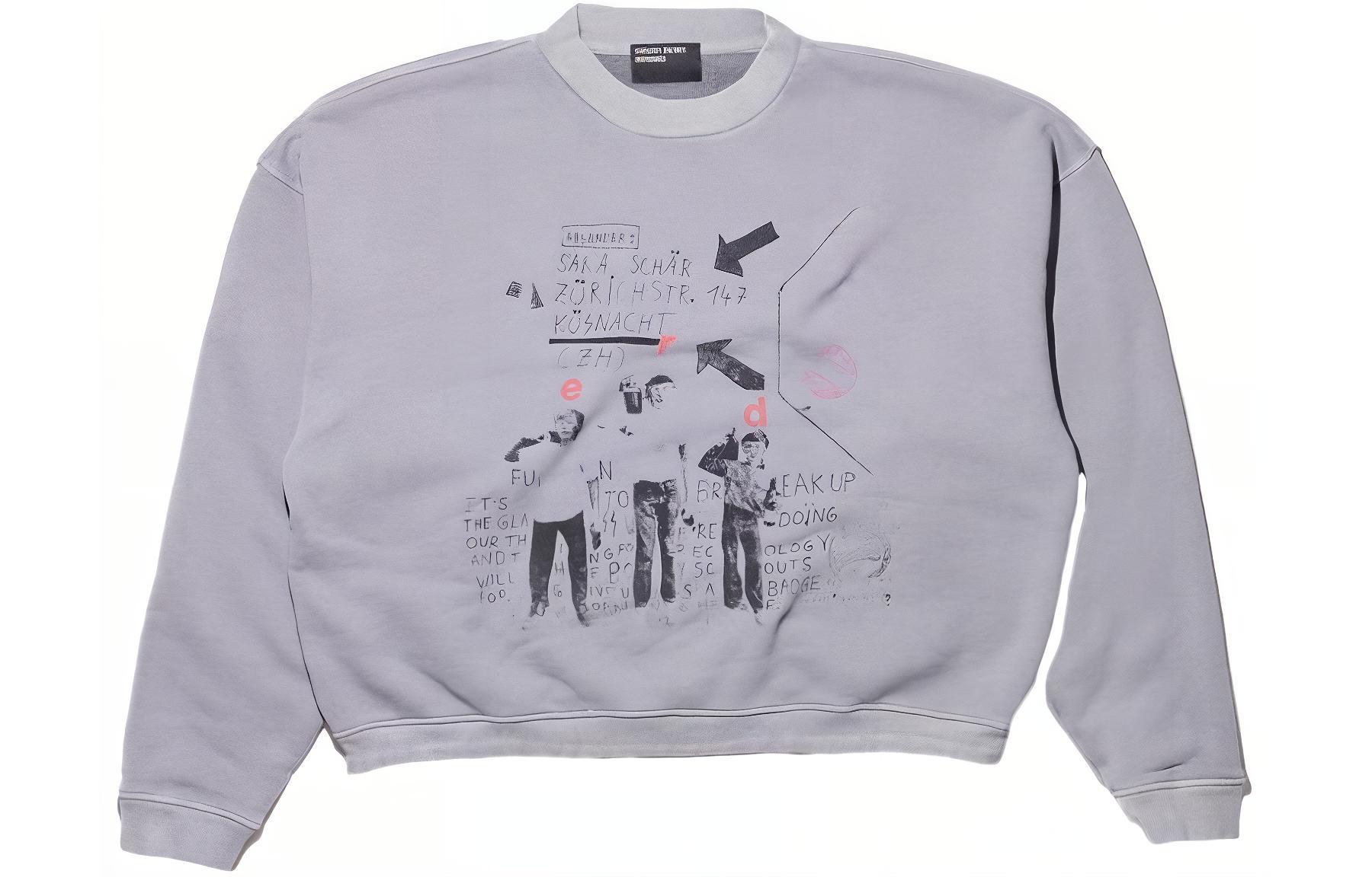 Свитшот SS24 Мужской Пепельно-серый ENFANTS RICHES DEPRIMES, Выцветший серый
Свитшот SS24 Мужской Пепельно-серый ENFANTS RICHES DEPRIMES, Выцветший серый