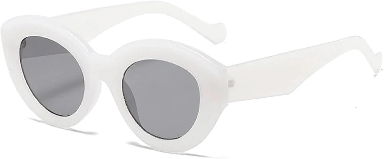 Модные большие солнцезащитные очки «кошачий глаз» для женщин, ретро-очки с леопардовым принтом, защита от УФ-излучения UV400 для мужчин TOIPASTN, Jelly White Gray
Модные большие солнцезащитные очки «кошачий глаз» для женщин, ретро-очки с леопардовым принтом, защита от УФ-излучения UV400 для мужчин TOIPASTN, Jelly White Gray