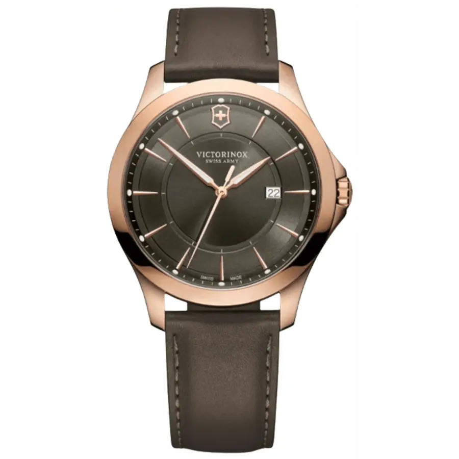 Victorinox Swiss Army Alliance кварцевые мужские часы с серым циферблатом и кожаным ремешком 241908, серый
Victorinox Swiss Army Alliance кварцевые мужские часы с серым циферблатом и кожаным ремешком 241908, серый