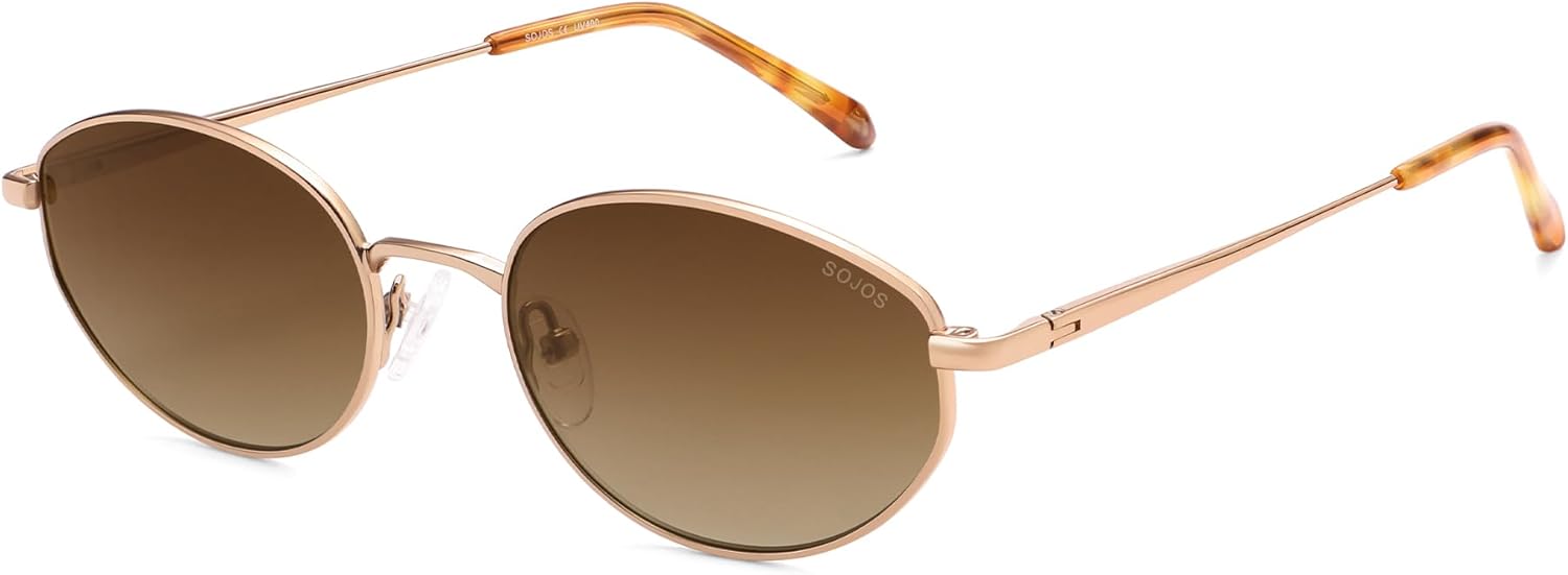Солнцезащитные очки SOJOS овальной формы для женщин и мужчин с поляризованными линзами, металлическая оправа, ретро-классический стиль, защита от УФ-излучения, Brown/Brown
Солнцезащитные очки SOJOS овальной формы для женщин и мужчин с поляризованными линзами, металлическая оправа, ретро-классический стиль, защита от УФ-излучения, Brown/Brown