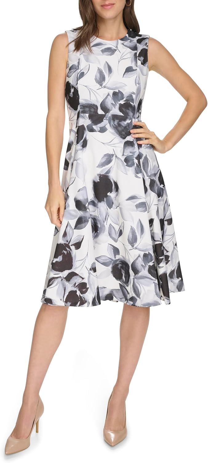 Calvin Klein Женский сарафан с цветочным принтом А-силуэта, Black/White
Calvin Klein Женский сарафан с цветочным принтом А-силуэта, Black/White