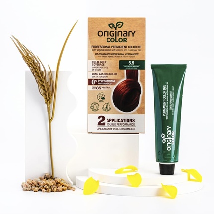 Профессиональный перманентный набор для окрашивания, цвет 5-5, светло-коричневый Originary Color
Профессиональный перманентный набор для окрашивания, цвет 5-5, светло-коричневый Originary Color