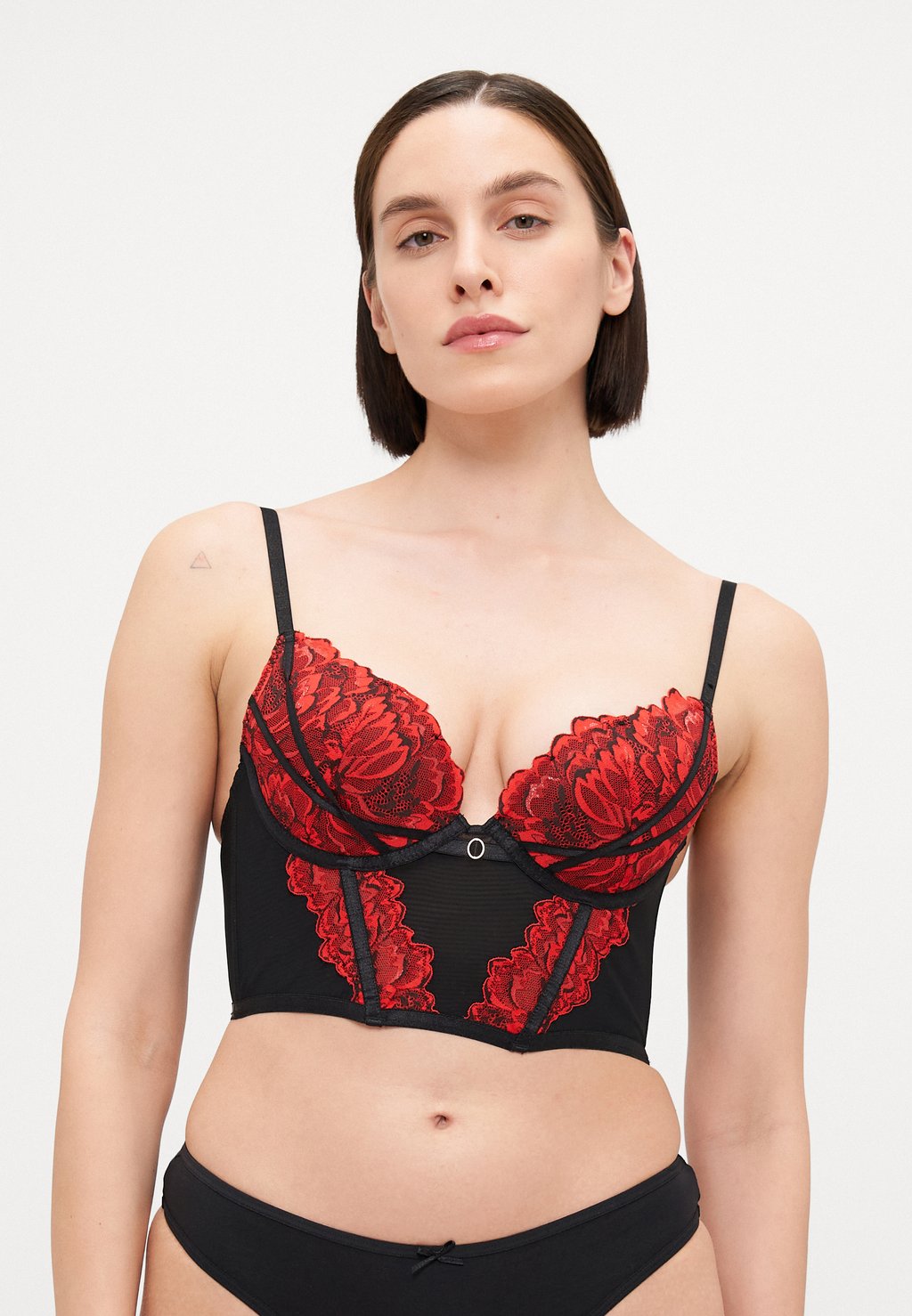 Бюстгальтер балконет NIGHTFALL CORSET Ann Summers, черный 
Бюстгальтер балконет NIGHTFALL CORSET Ann Summers, черный