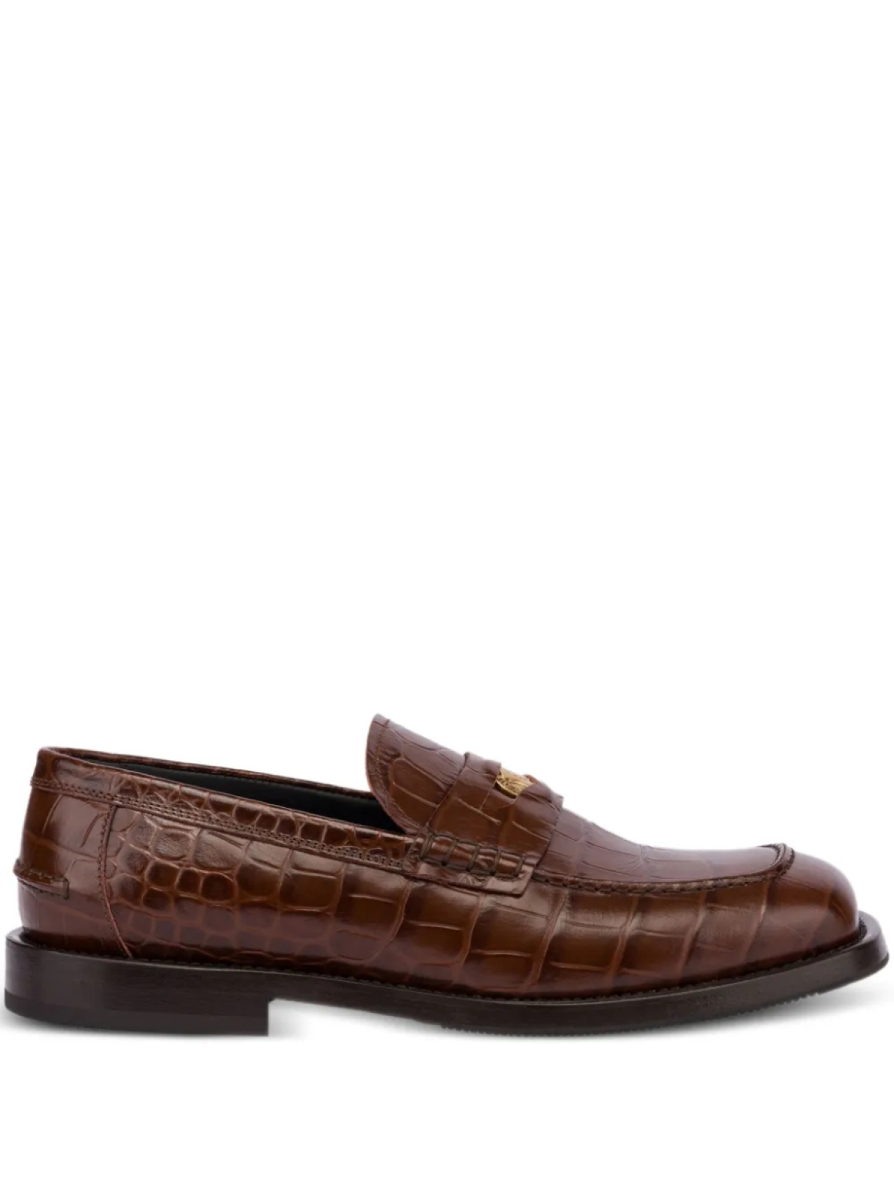 Мокасины с тиснением под крокодила Moschino, коричневый
Мокасины с тиснением под крокодила Moschino, коричневый