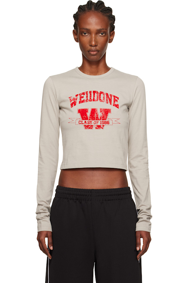 Футболка с длинным рукавом 11' print We11Done, серый
Футболка с длинным рукавом 11' print We11Done, серый