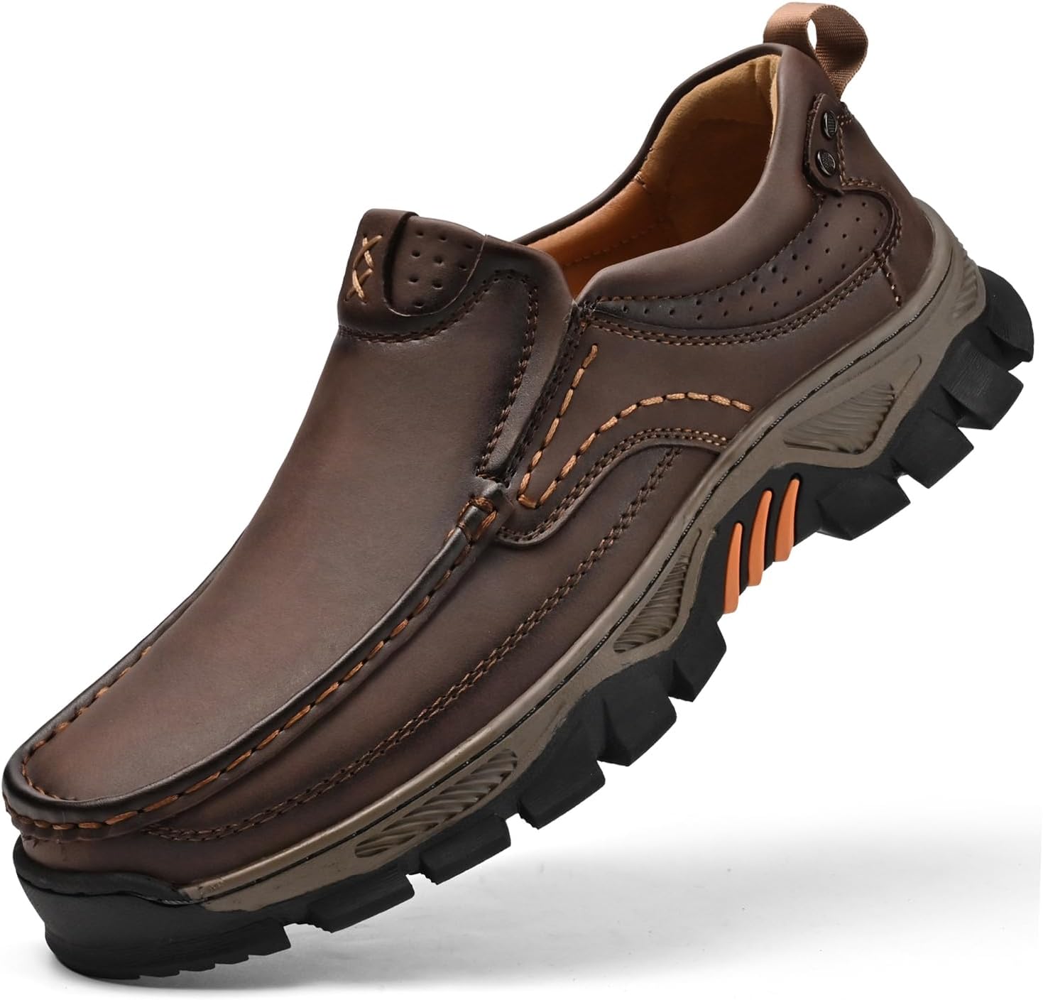 Мужские слипоны-лоферы Комфортные кожаные повседневные туфли для работы, офиса и прогулок на открытом воздухе Vcmoon, темно-коричневый
Мужские слипоны-лоферы Комфортные кожаные повседневные туфли для работы, офиса и прогулок на открытом воздухе Vcmoon, темно-коричневый