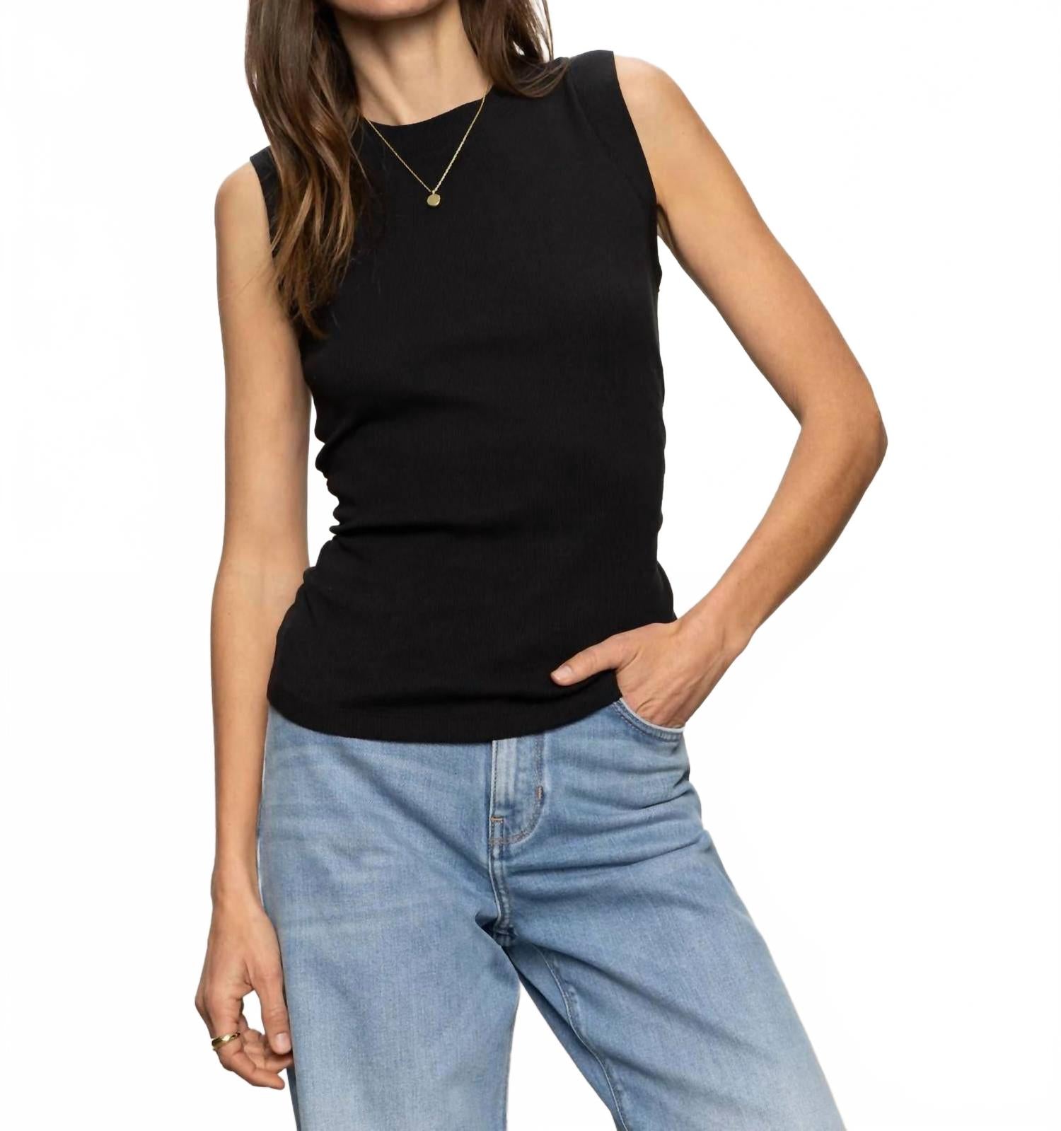 Ребристый топ со сборками, черный Sanctuary
Ребристый топ со сборками, черный Sanctuary