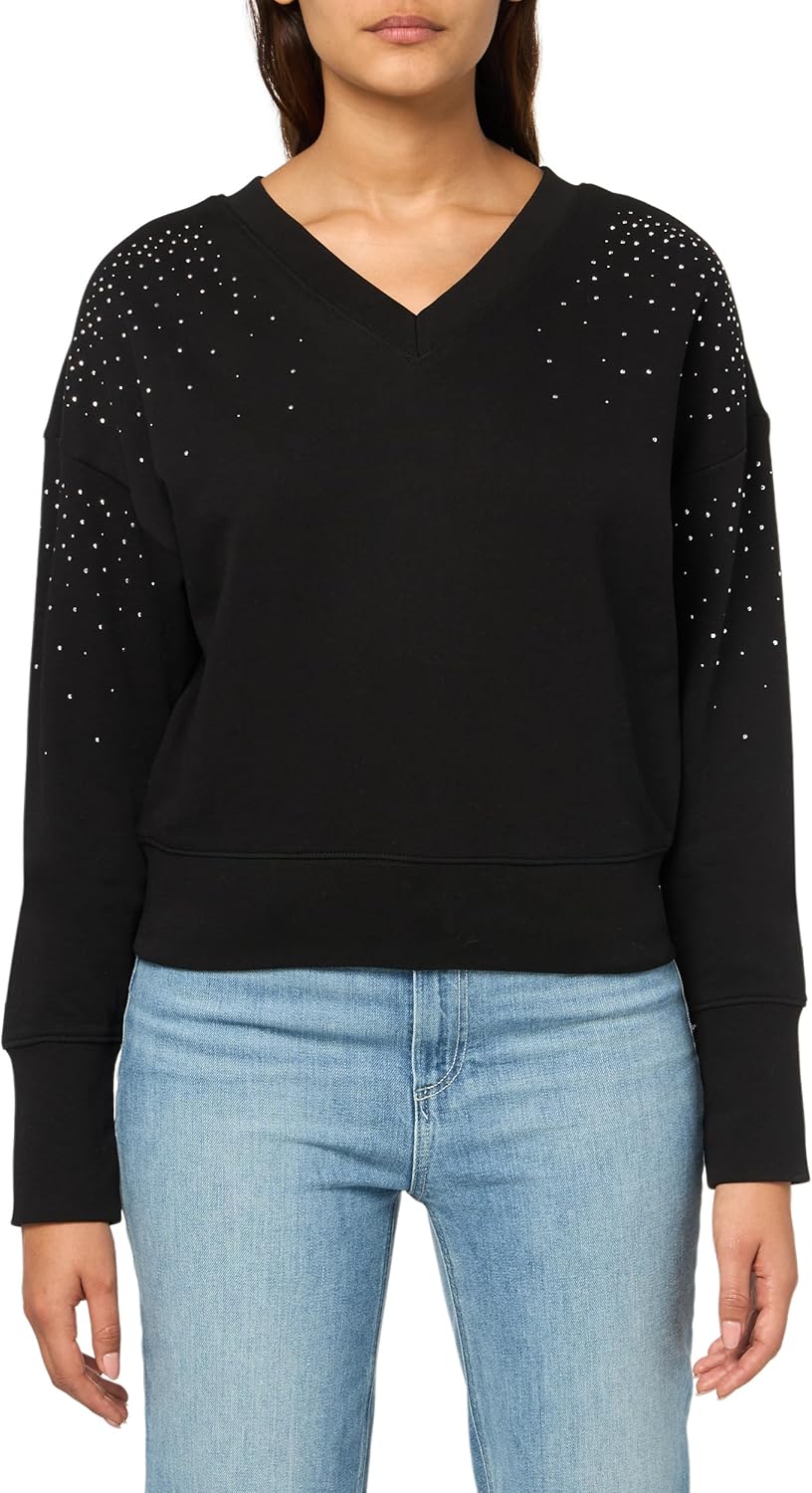 BOSS Women's Elay Sparkle Sweatshirt, Black Currant
BOSS Women's Elay Sparkle Sweatshirt, Black Currant