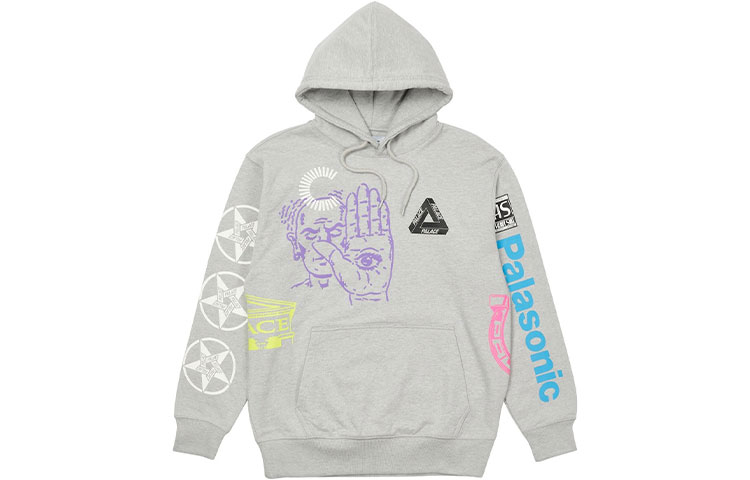 Свитшот унисекс серый PALACE
Свитшот унисекс серый PALACE