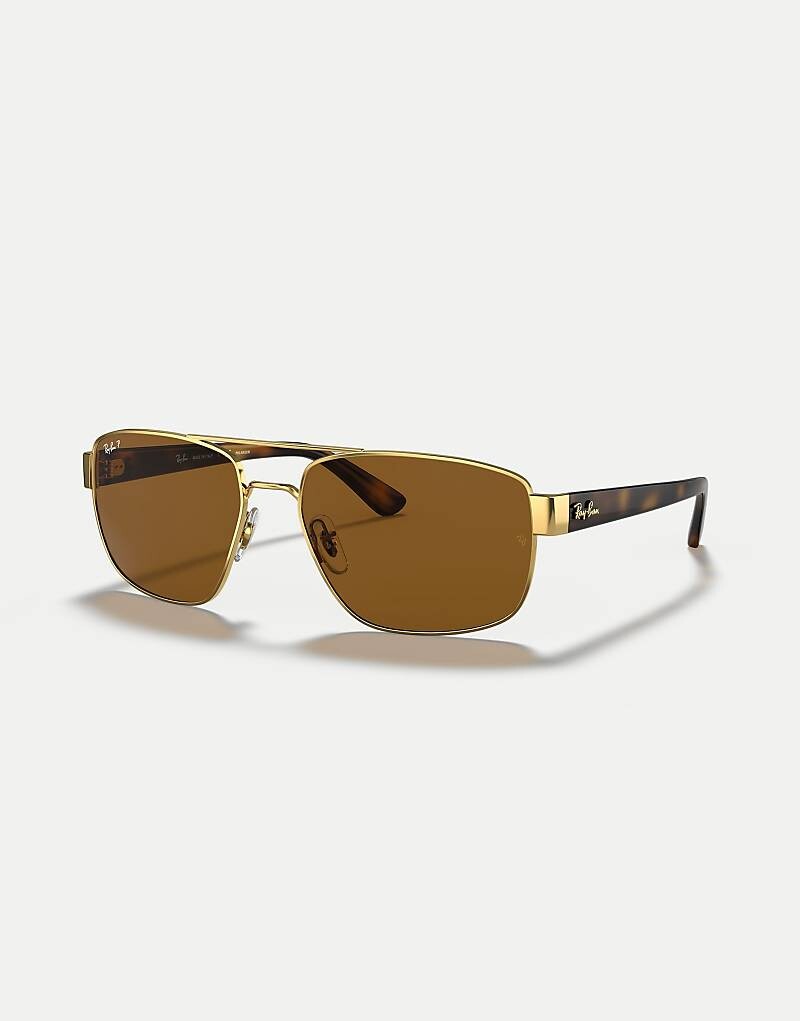 Ray-Ban - Rb3663 - Золотые солнцезащитные очки с неправильной поляризацией и коричневыми линзами
Ray-Ban - Rb3663 - Золотые солнцезащитные очки с неправильной поляризацией и коричневыми линзами