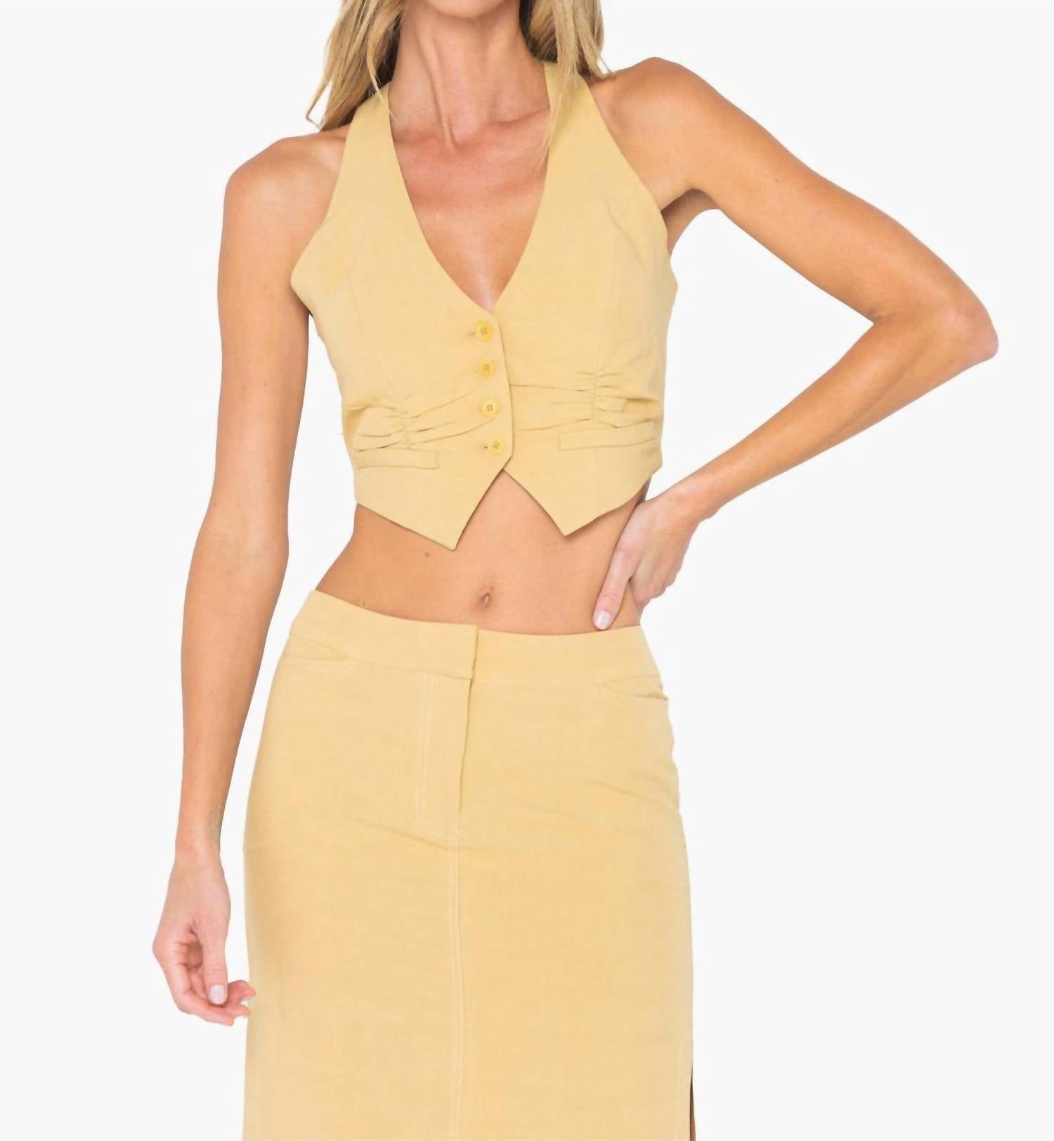 Кемп-жилет в верблюжьем цвете JBQ, коричневый
Кемп-жилет в верблюжьем цвете JBQ, коричневый