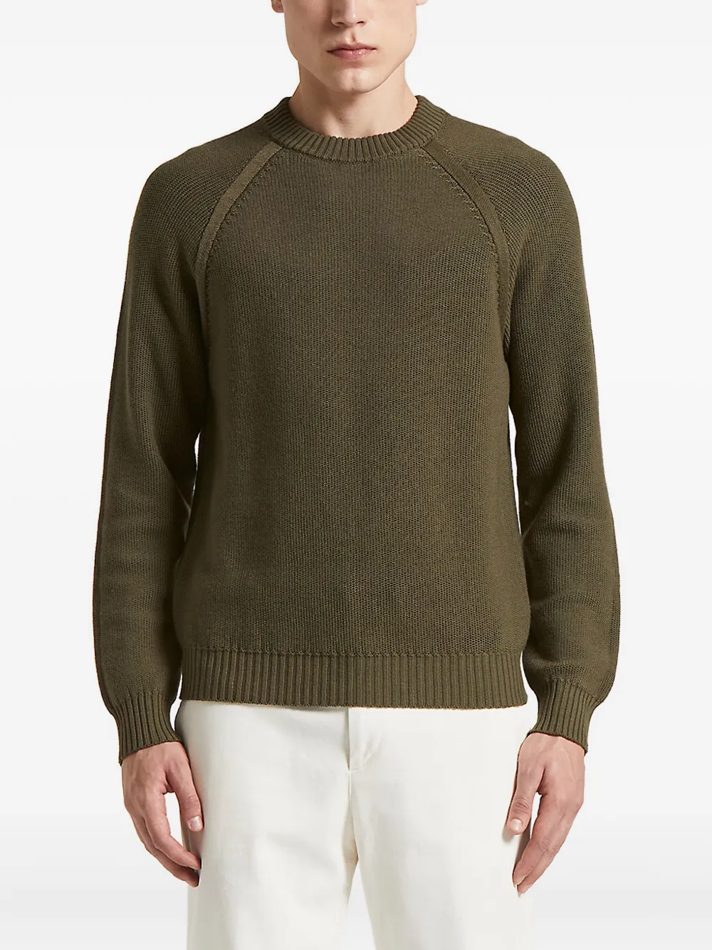 Свитер с рукавами реглан Peserico, зеленый 
Свитер с рукавами реглан Peserico, зеленый