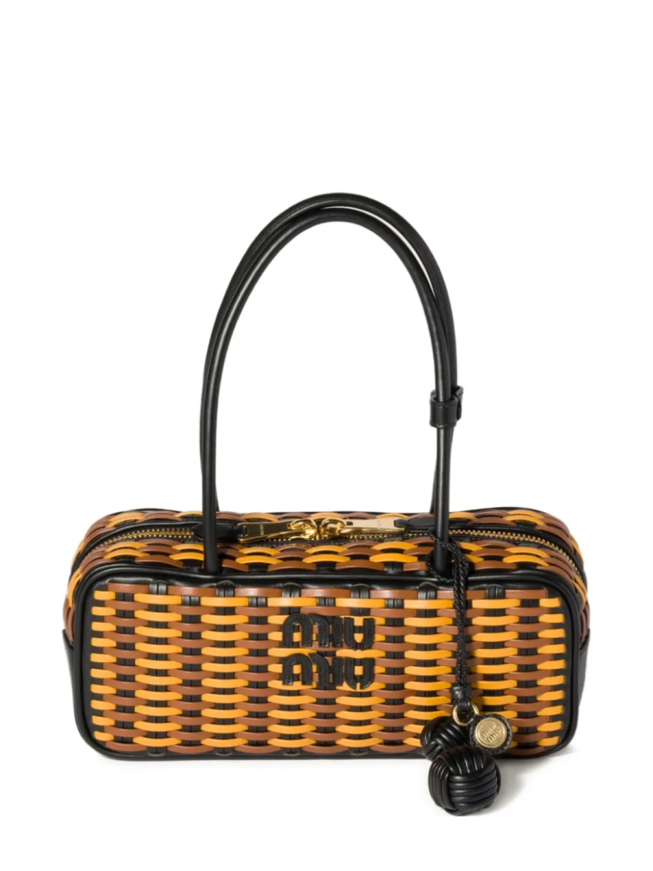 Сумка-тоут Beau с плетеным эффектом Miu Miu, коричневый
Сумка-тоут Beau с плетеным эффектом Miu Miu, коричневый