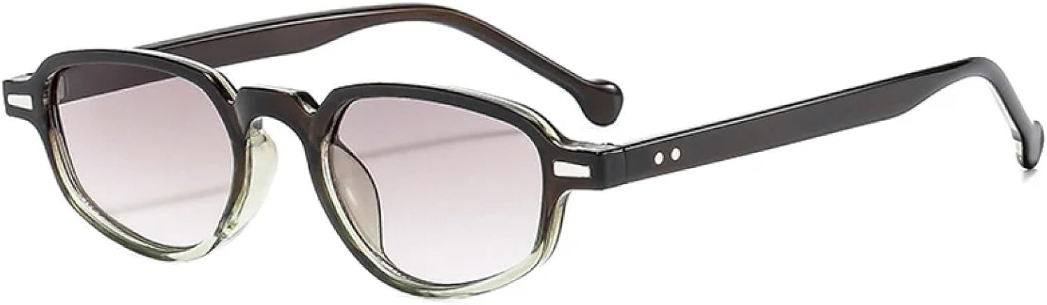 Солнцезащитные очки с защитой от УФ-излучения UV400 для женщин и мужчин | Маленькие очки «кошачий глаз» с прозрачными линзами и заклепками | для занятий спортом на открытом воздухе DSVIGF, Coffee Green Gray
Солнцезащитные очки с защитой от УФ-излучения UV400 для женщин и мужчин | Маленькие очки «кошачий глаз» с прозрачными линзами и заклепками | для занятий спортом на открытом воздухе DSVIGF, Coffee Green Gray