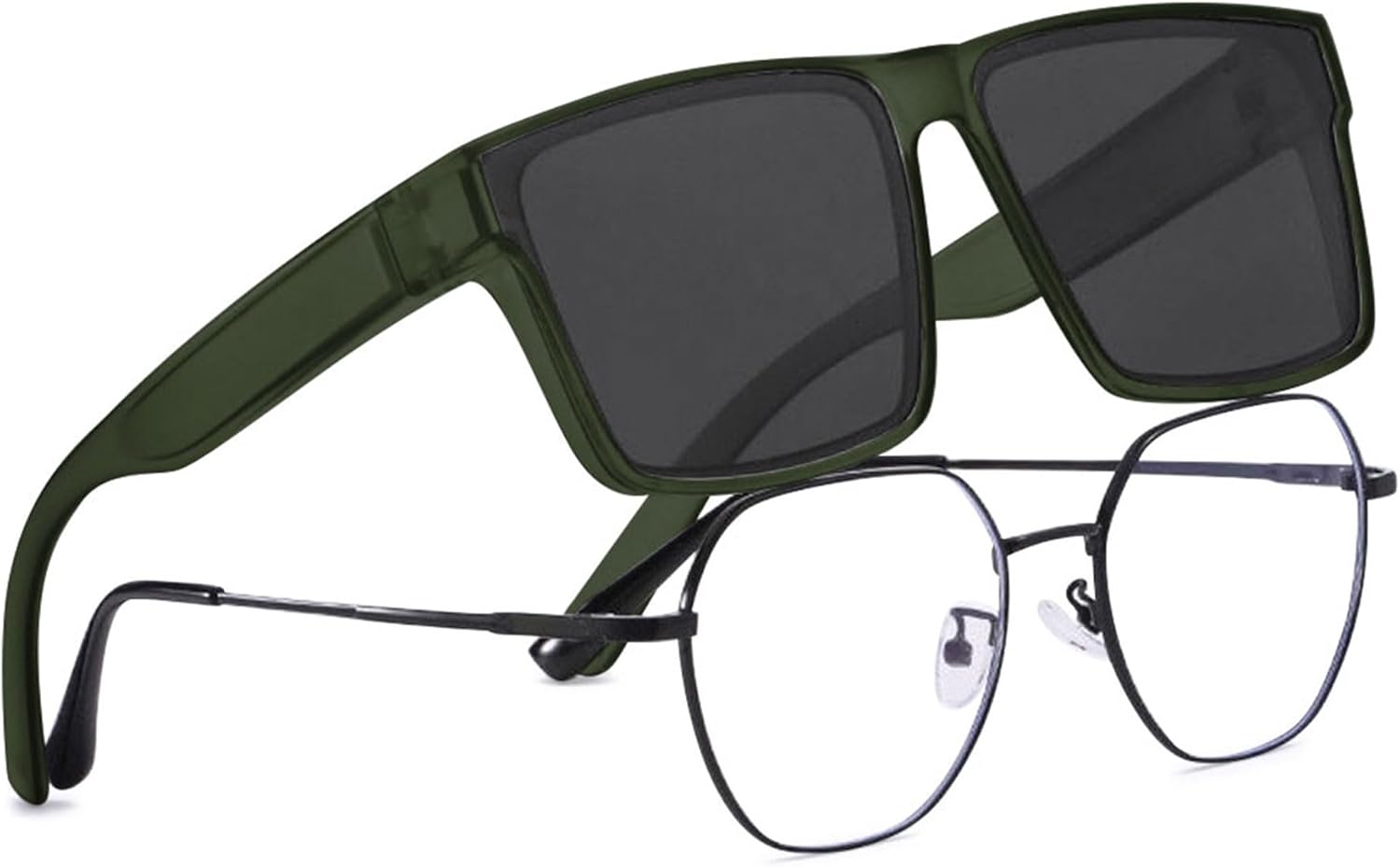 Модные прямоугольные солнцезащитные очки большого размера для женщин и мужчин, с плоской верхней частью, поляризованные, для вождения, с защитой от УФ-излучения ALKAHE, Matte Green
Модные прямоугольные солнцезащитные очки большого размера для женщин и мужчин, с плоской верхней частью, поляризованные, для вождения, с защитой от УФ-излучения ALKAHE, Matte Green