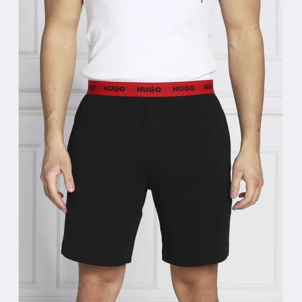 Пижамные шорты с завязками, короткие штаны, стандартного кроя. Hugo, черный
Пижамные шорты с завязками, короткие штаны, стандартного кроя. Hugo, черный