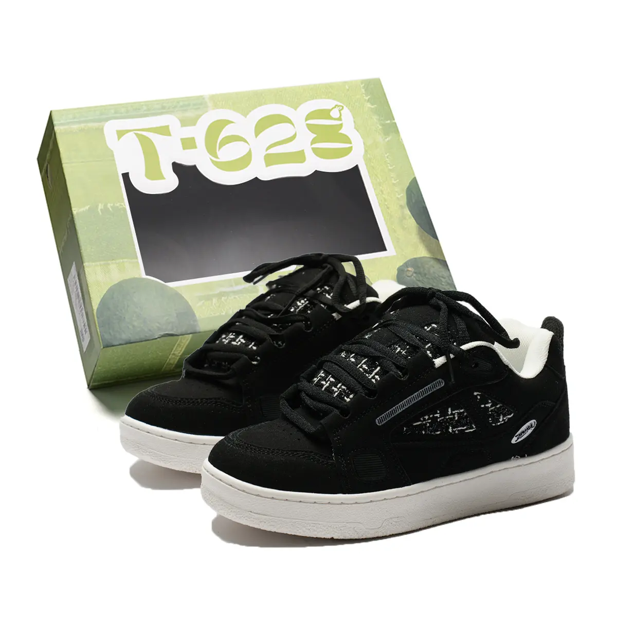 T628 Нескользящие легкие низкие скейтерские кроссовки унисекс черные, цвет Black
T628 Нескользящие легкие низкие скейтерские кроссовки унисекс черные, цвет Black
