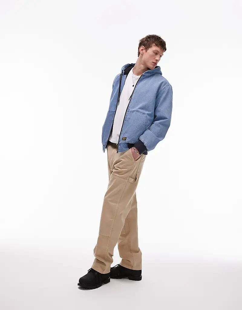 Джинсы CAT WWR с двойным коленом бледно-бежевого цвета
Джинсы CAT WWR с двойным коленом бледно-бежевого цвета