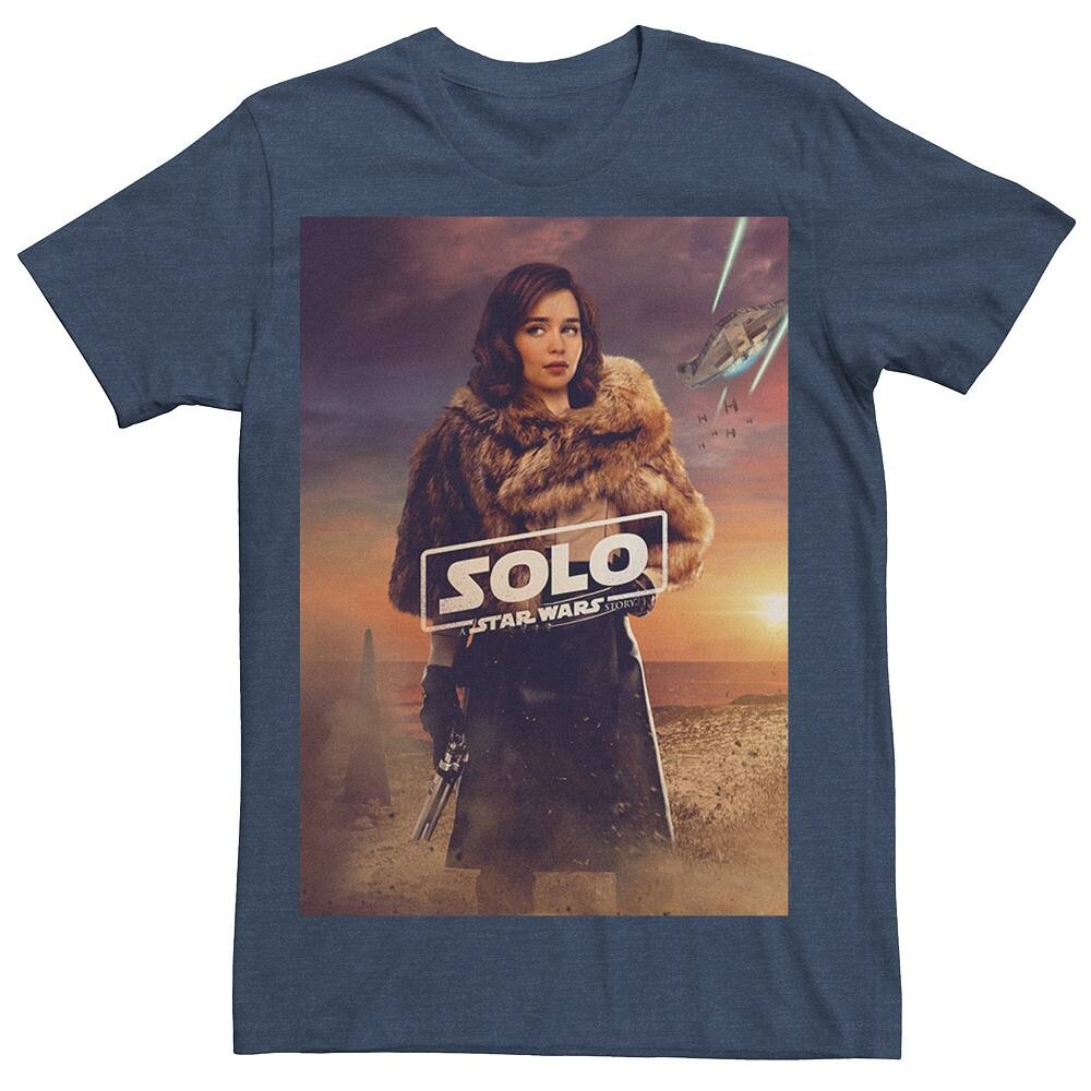 Мужская футболка с плакатом «Хан Соло Ки'ра» «Звездные войны» Licensed Character, цвет Navy Heather
Мужская футболка с плакатом «Хан Соло Ки'ра» «Звездные войны» Licensed Character, цвет Navy Heather