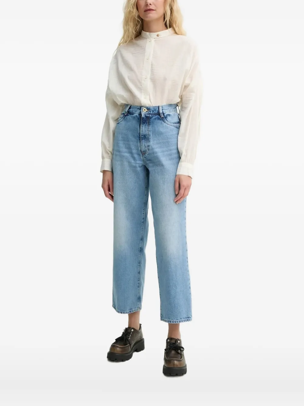 Фактурная блузка на пуговицах Sessùn, белый
Фактурная блузка на пуговицах Sessùn, белый