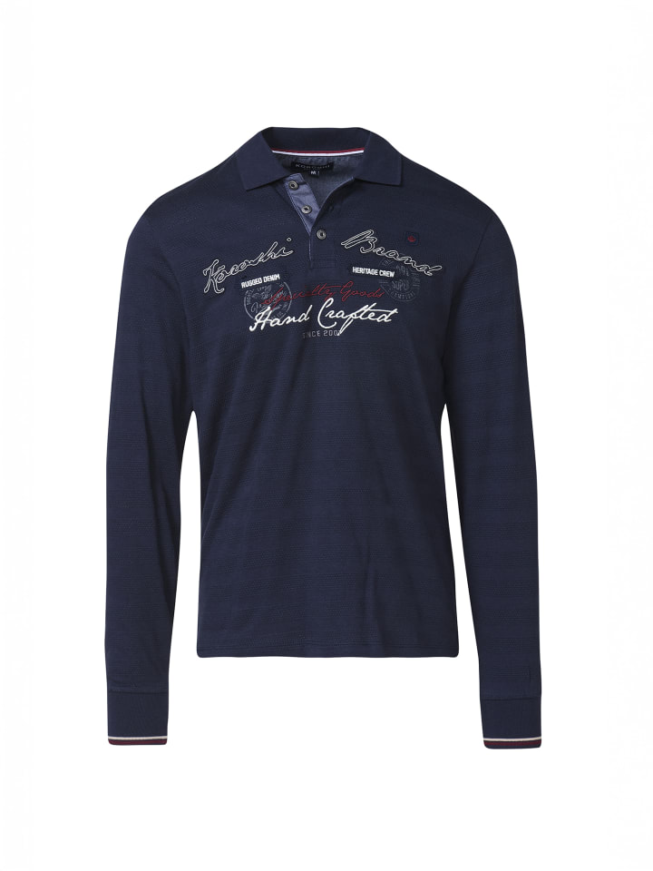 Рубашка поло с длинными рукавами синего цвета KOROSHI
Рубашка поло с длинными рукавами синего цвета KOROSHI
