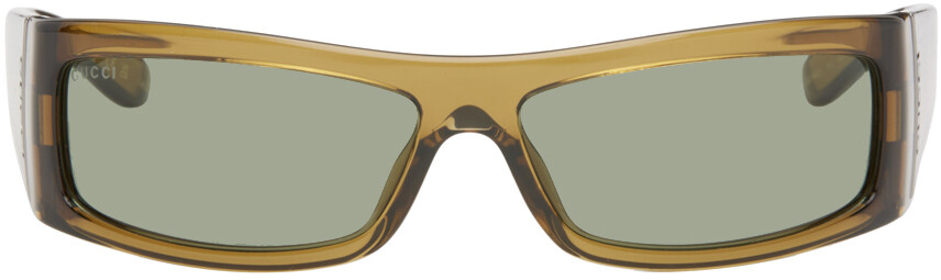 Прямоугольные солнцезащитные очки Gucci, коричневый
Прямоугольные солнцезащитные очки Gucci, коричневый