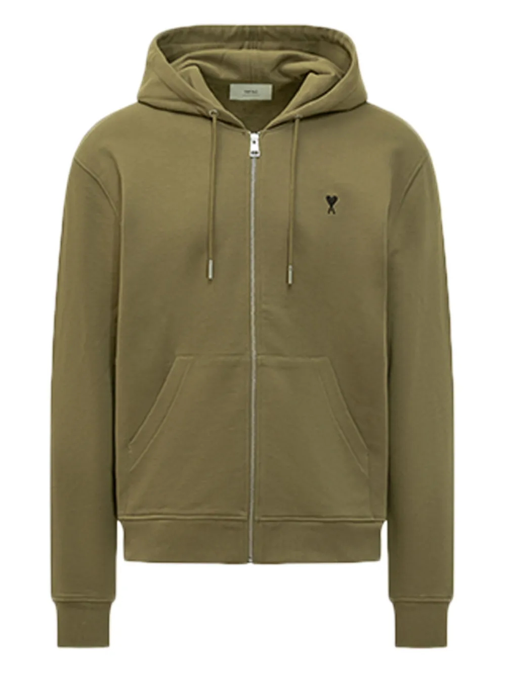 Толстовка с капюшоном и логотипом в виде сердца на молнии AMI Paris, зеленый
Толстовка с капюшоном и логотипом в виде сердца на молнии AMI Paris, зеленый