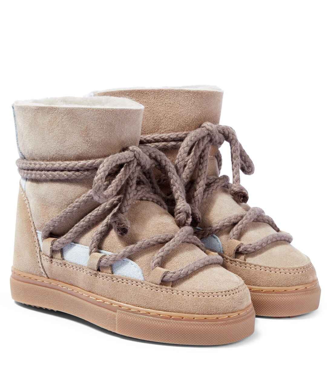 Классические кожаные ботинки по щиколотку Inuikii Kids, серый 
Классические кожаные ботинки по щиколотку Inuikii Kids, серый