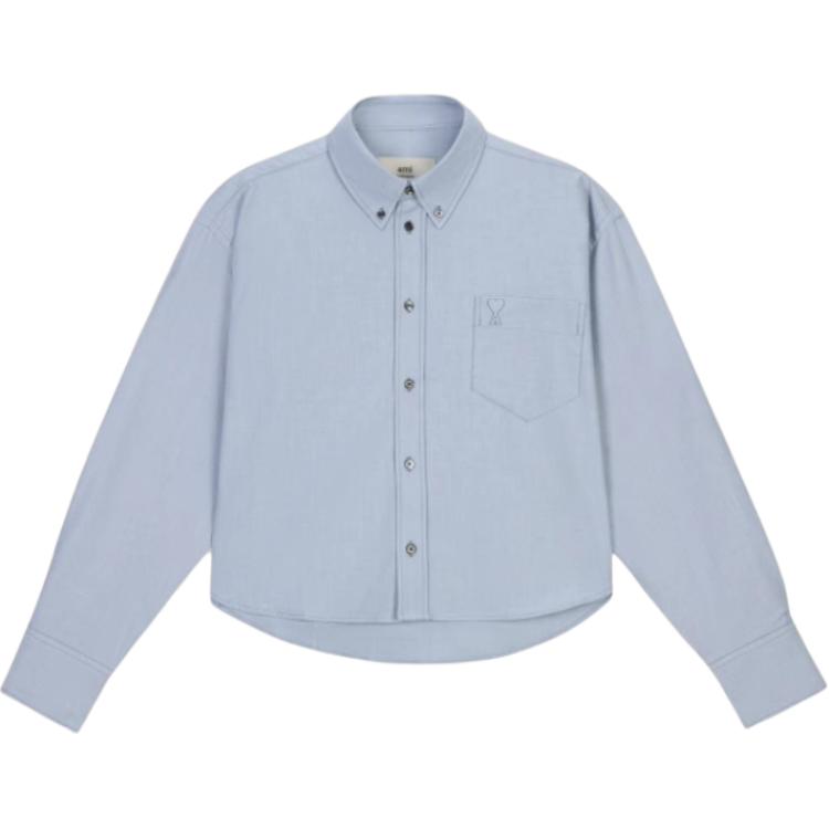 Укороченная оверсайз оксфордская рубашка Ami Paris AMIPARIS, синий
Укороченная оверсайз оксфордская рубашка Ami Paris AMIPARIS, синий