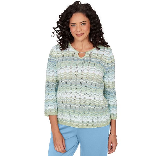 Женский свитер с разрезом на горловине и текстурой space dye Alfred Dunner
Женский свитер с разрезом на горловине и текстурой space dye Alfred Dunner