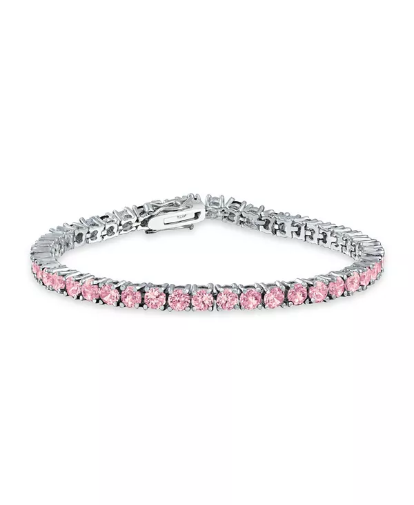 12 карат, набор из 4 зубцов, одинарный круглый кубический цирконий, теннисный браслет для выпускного, 7,5 дюймов Bling Jewelry, pink
12 карат, набор из 4 зубцов, одинарный круглый кубический цирконий, теннисный браслет для выпускного, 7,5 дюймов Bling Jewelry, pink