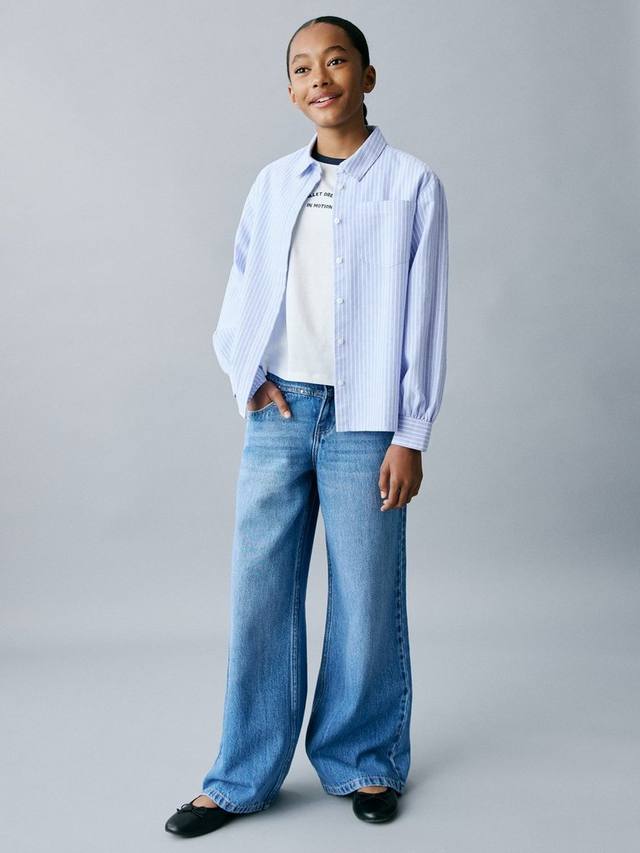 Детская рубашка Carla в полоску Mango, Medium Blue
Детская рубашка Carla в полоску Mango, Medium Blue