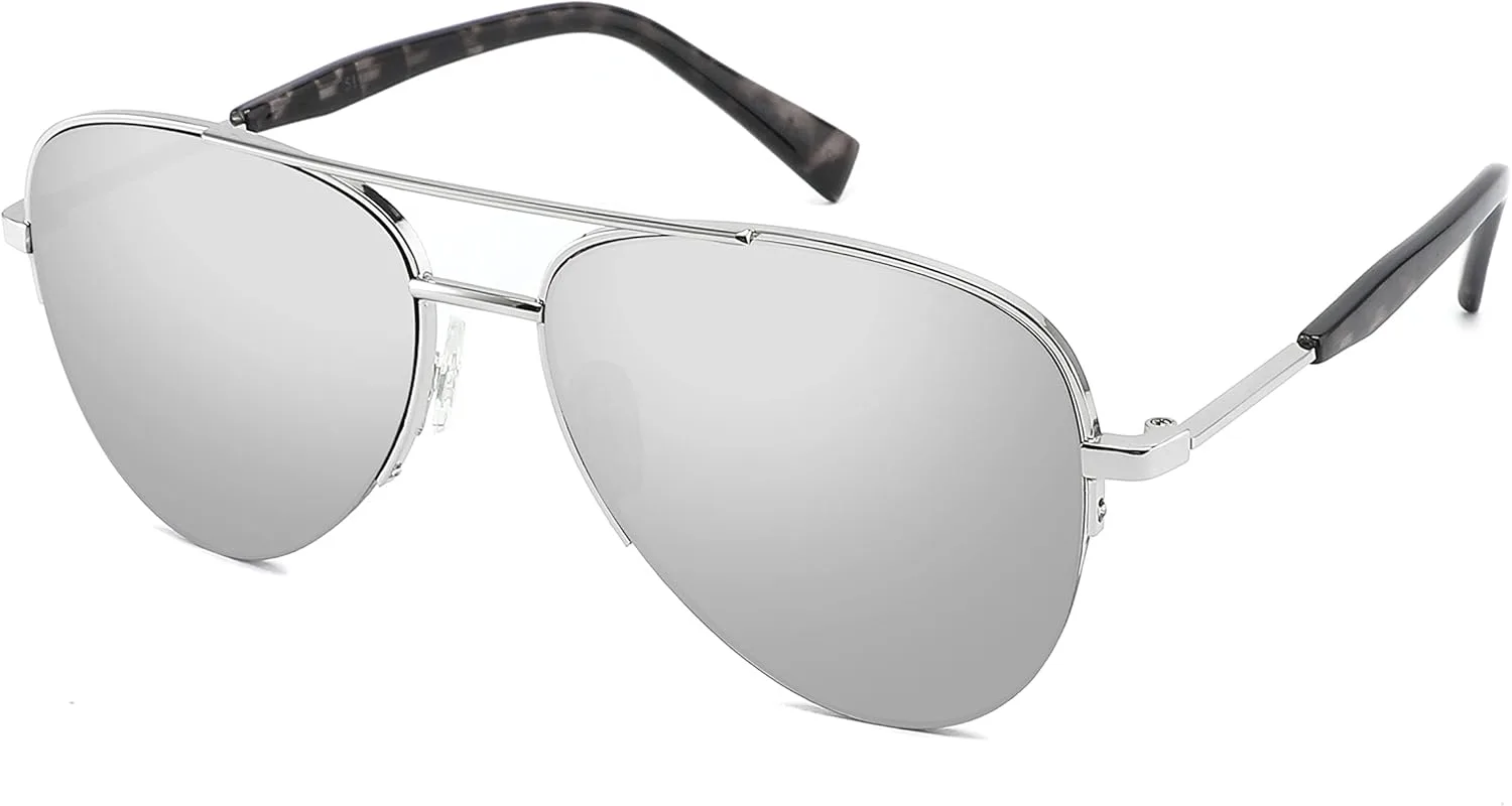 Солнцезащитные очки-авиаторы Edge I-Wear унисекс с закругленной нижней частью и цветными зеркальными плоскими линзами для мужчин и женщин EDGEIWEAR, Silver
Солнцезащитные очки-авиаторы Edge I-Wear унисекс с закругленной нижней частью и цветными зеркальными плоскими линзами для мужчин и женщин EDGEIWEAR, Silver