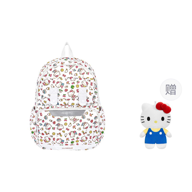 Sanrio Большой женский рюкзак из полиэстера белого цвета, Hello Kitty-White Color Print+Blue Hello Kitty Doll
Sanrio Большой женский рюкзак из полиэстера белого цвета, Hello Kitty-White Color Print+Blue Hello Kitty Doll