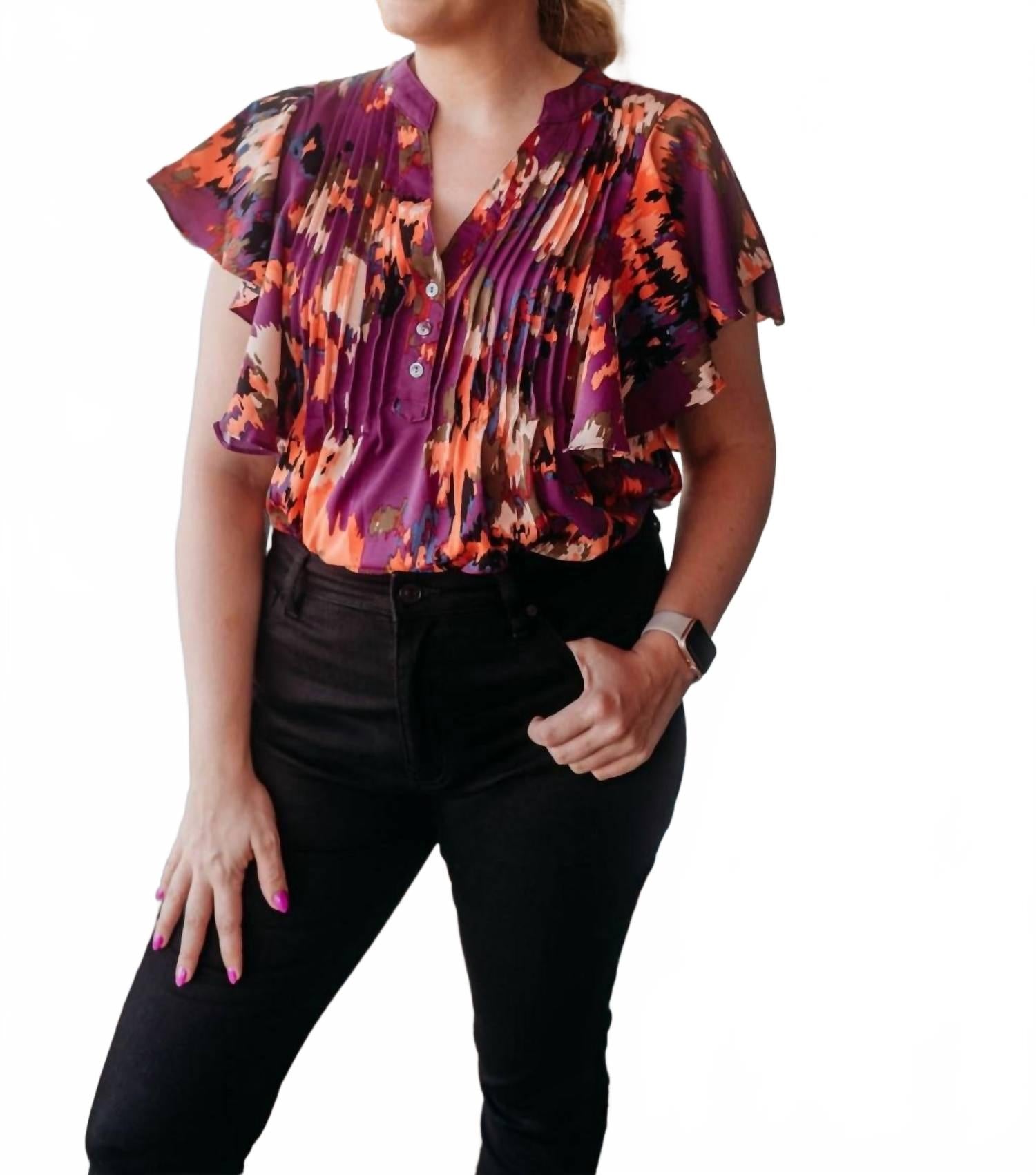 Красная блузка с плиссированными рукавами Entro
Красная блузка с плиссированными рукавами Entro