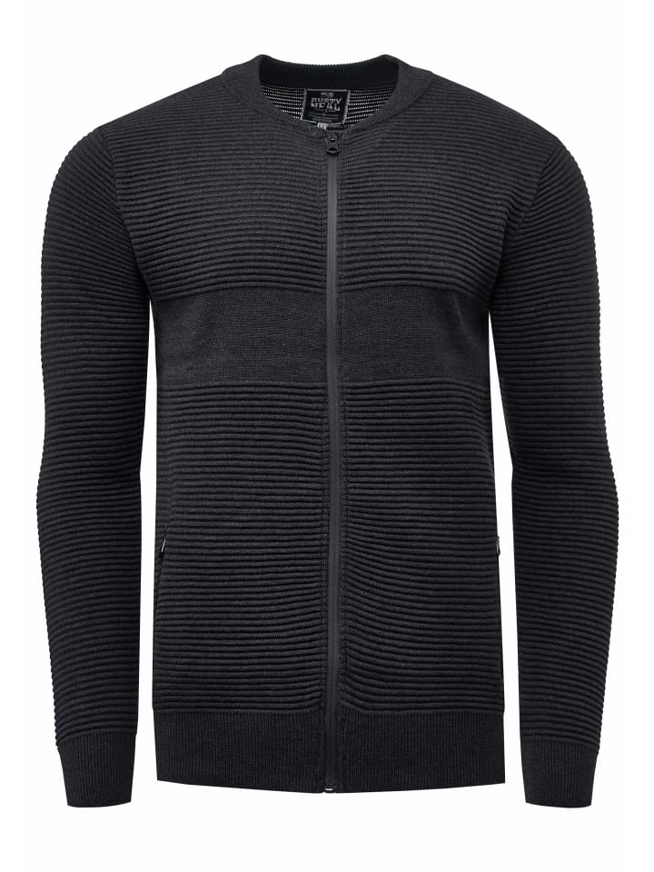 Вязаная куртка с застежкой-молнией в рубчик антрацитового цвета Rusty Neal
Вязаная куртка с застежкой-молнией в рубчик антрацитового цвета Rusty Neal