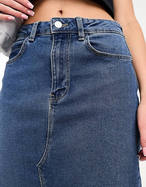 Голубая джинсовая юбка миди Noisy May
Голубая джинсовая юбка миди Noisy May