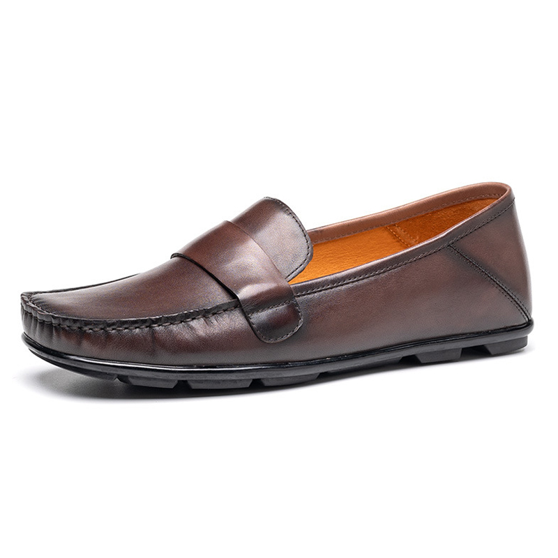 Повседневные кожаные туфли мужские Devanro, Brown 
Повседневные кожаные туфли мужские Devanro, Brown