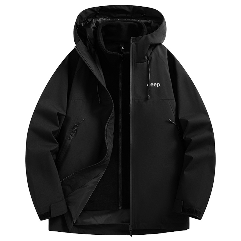 Jeep Куртка из коллекции Leisure Unisex, Black (Fleece Liner+Shell Clothing Sets) 
Jeep Куртка из коллекции Leisure Unisex, Black (Fleece Liner+Shell Clothing Sets)
