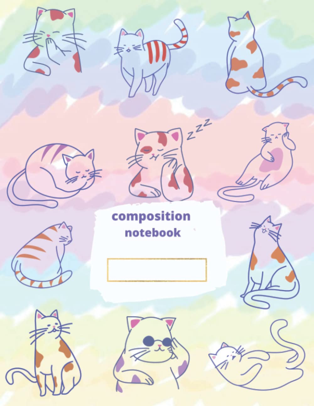 Composition notebook, aesthetic Kawaii Kitty Cat Wide Ruled Lined Journal: Cute Colorful Cats (Composition Book, Journal) (8.5 x 11 Large) (Independently published)
Composition notebook, aesthetic Kawaii Kitty Cat Wide Ruled Lined Journal: Cute Colorful Cats (Composition Book, Journal) (8.5 x 11 Large) (Independently published)