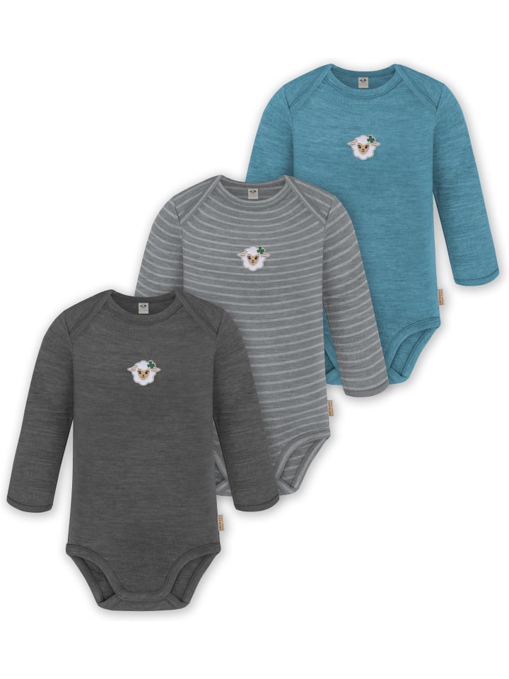 Normani Outdoor Sports Комплект из 3 детских боди с длинными рукавами из мериносовой шерсти, цвет Окленд, синий/серый/антрацитовый
Normani Outdoor Sports Комплект из 3 детских боди с длинными рукавами из мериносовой шерсти, цвет Окленд, синий/серый/антрацитовый