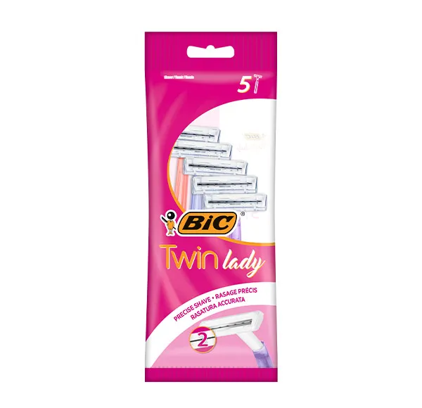 Набор из 5 бритв для удаления волос Twin Lady Bic, 1 UD
Набор из 5 бритв для удаления волос Twin Lady Bic, 1 UD
